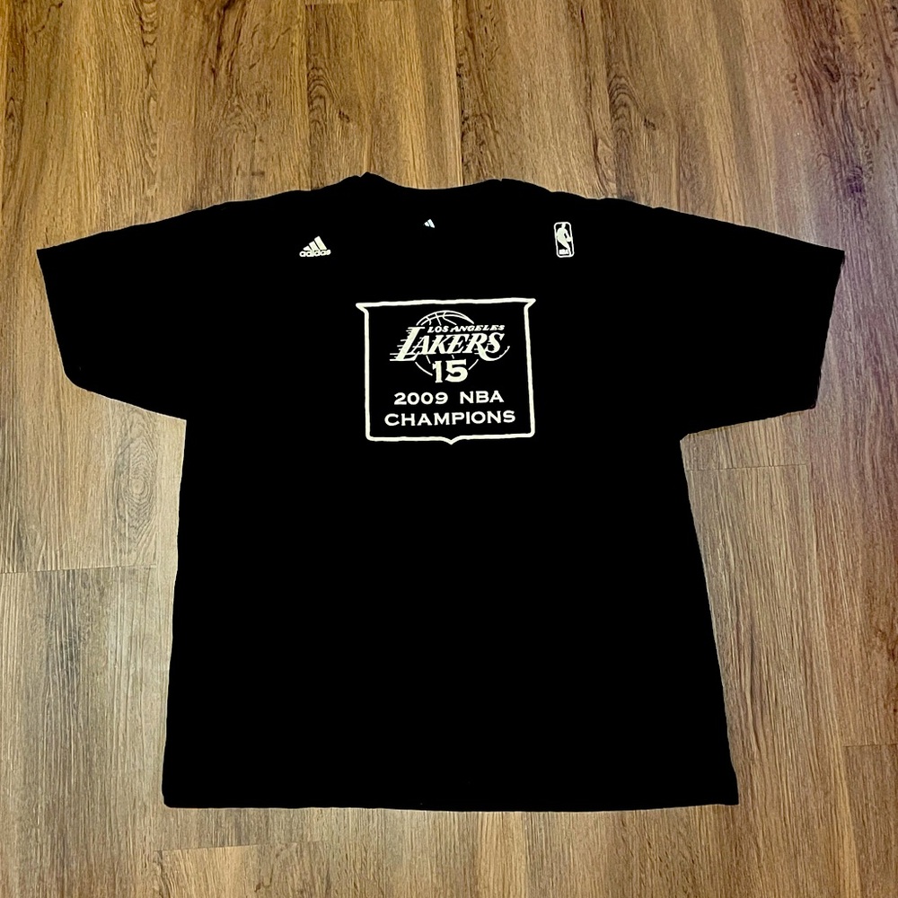 Vintage Y2K LA Lakers 2009 NBA Championship Adidas T-Shirt